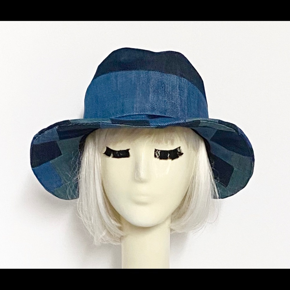 Upcycled patchwork bucket hat - Picture 7 of 11